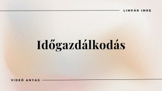Időgazdálkodás